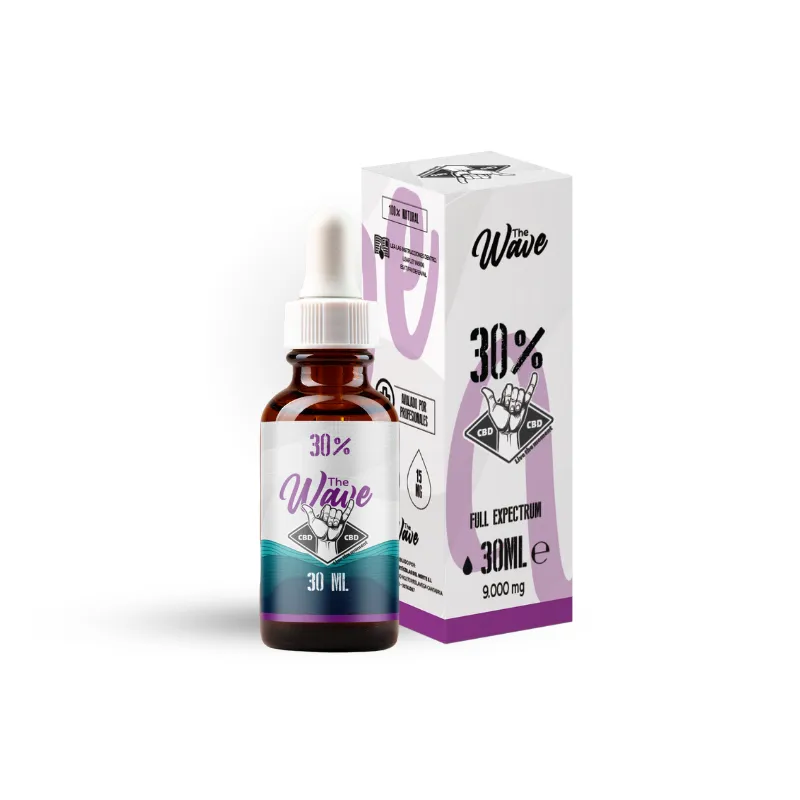 Aceite CBD 30% Full Spectrum MCT - Alta Potencia | The Wave (30 ml)