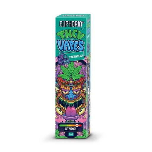 Euphoria THCV Disposable Vape Pen Trainwreck, 98% THCV, 2 Ml,Euphoria THCV Disposable Vape Pen Trainwreck, 98% THCV, 2 Ml