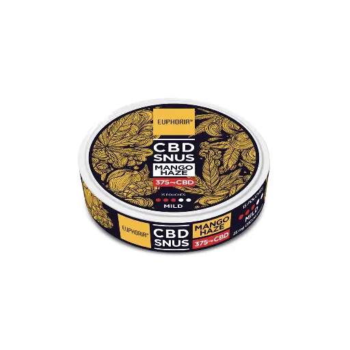 [8594196138255] CBD SNUS Mango Haze 375 mg (15 x 25 mg)